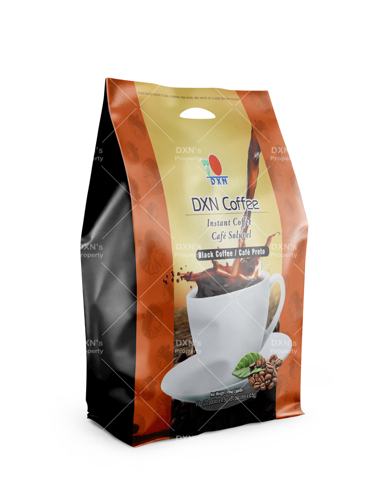 DXN Black Coffee, embalagem oficial