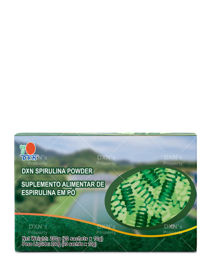 DXN Spirulina Powder, embalagem oficial